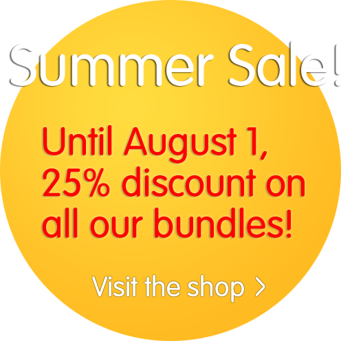 Sale: 25% discount on all bundles until August 1, 2015
