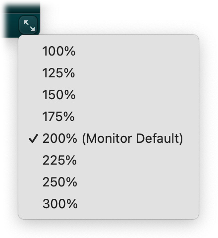 FabFilter Micro Scaling Menu