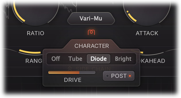 FabFilter Pro-C 3 Character Panel