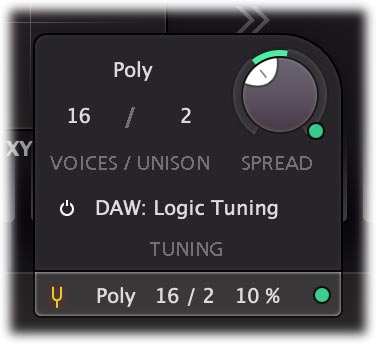 FabFilter Twin 3 - Polyphony and unison