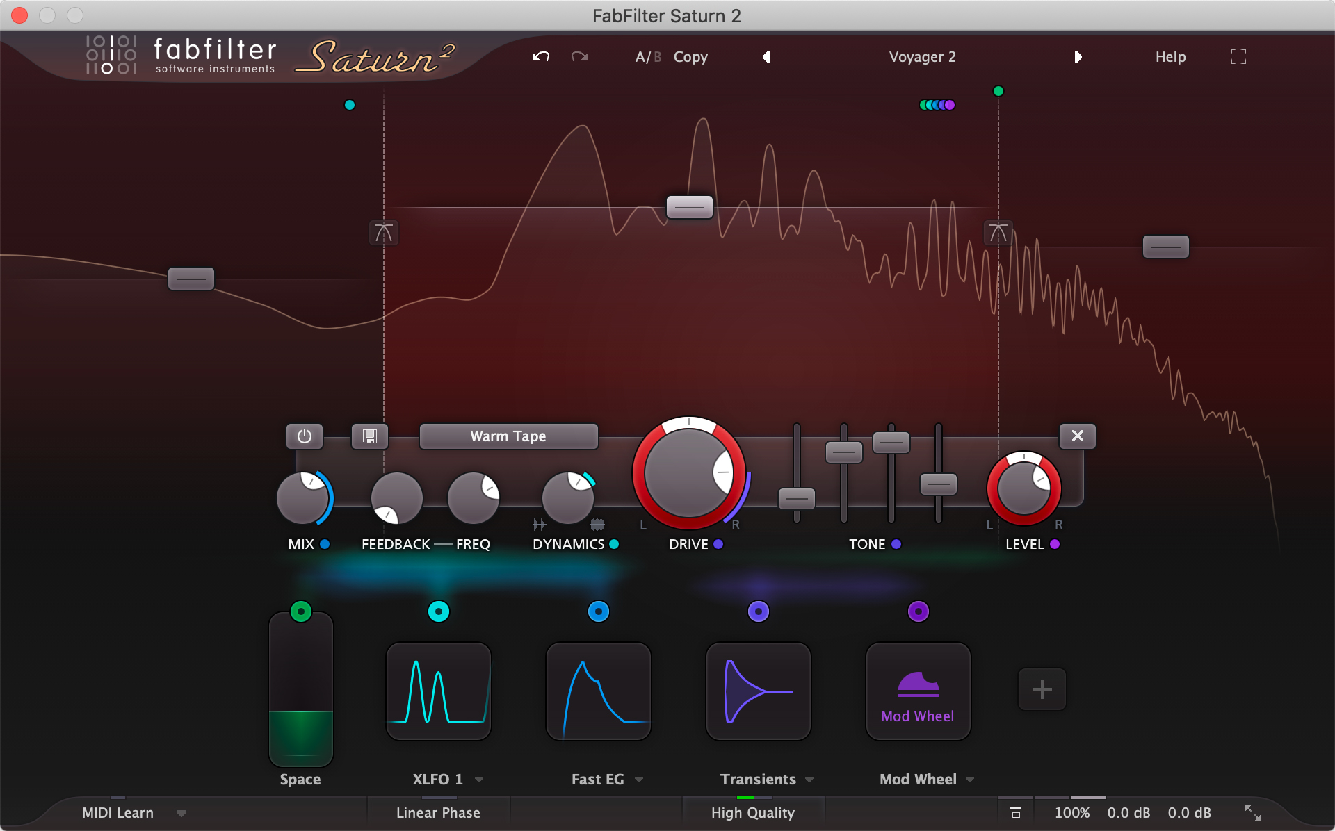 FabFilter Saturn 2 Saturation and Distortion Plug-in