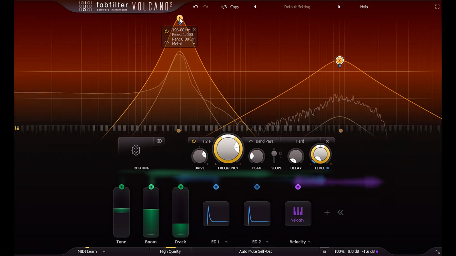 Synthesizing snare drums with FabFilter Volcano 3