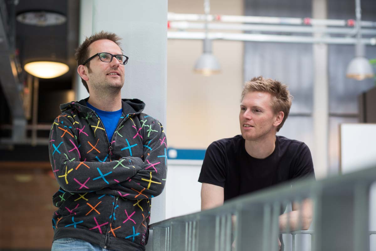 FabFilter founders Floris Klinkert (left) and Frederik Slijkerman